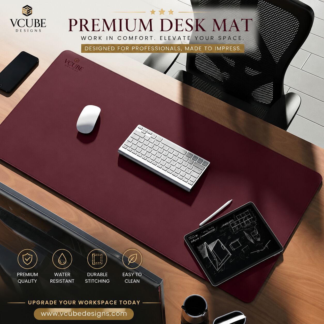 Noida, Collectibles, INR 599,  Premium Desk Mat For Laptop Collection | V-CUBE Designs
