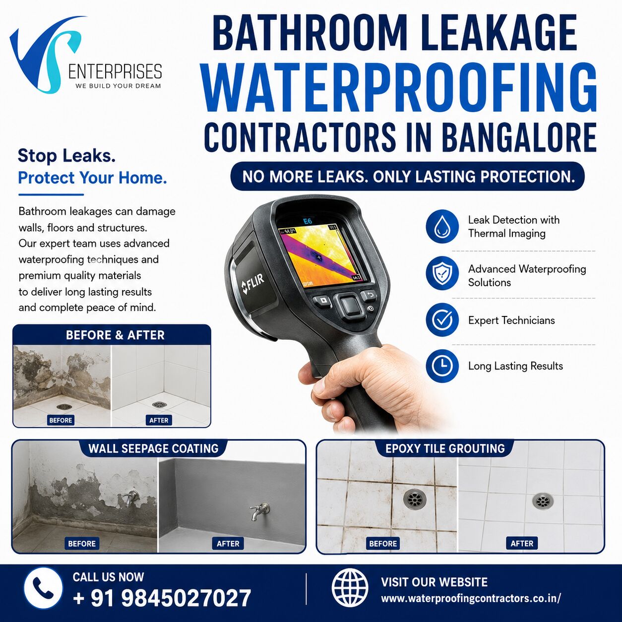 Bangalore, Construction, Bathroom Leakage Waterproofing Contractors In Bangalore