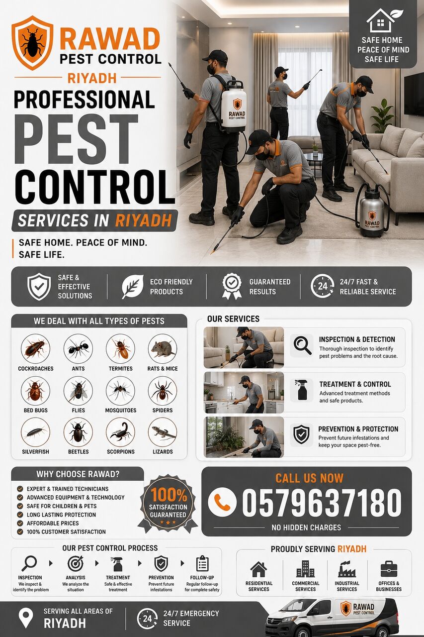 Riyadh, Pest Control, 👑Expert 🐜🚫🏠 Certified Residential & Commercial Pest Protection Specialist
