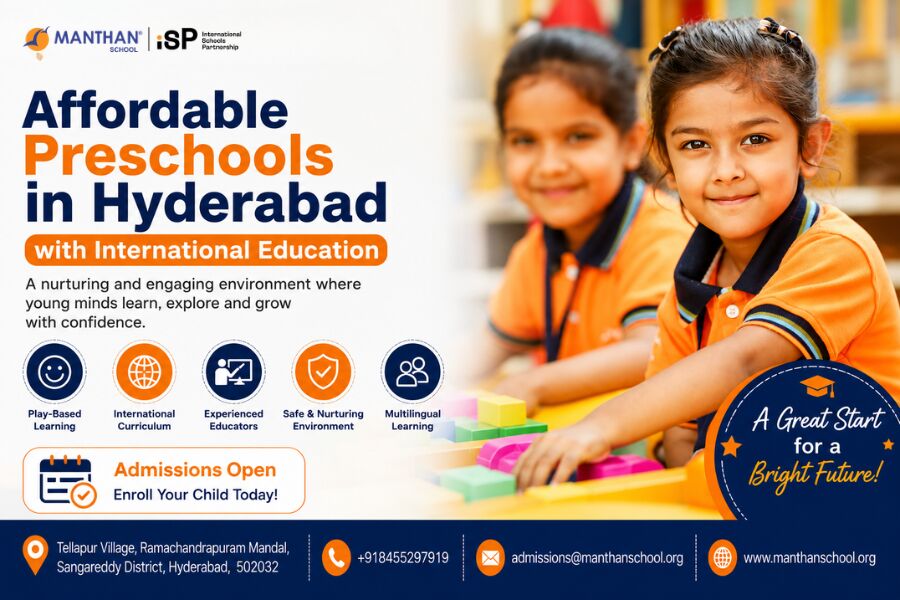 Hyderabad, Education, Affordable Preschools In Hyderabad With International Education