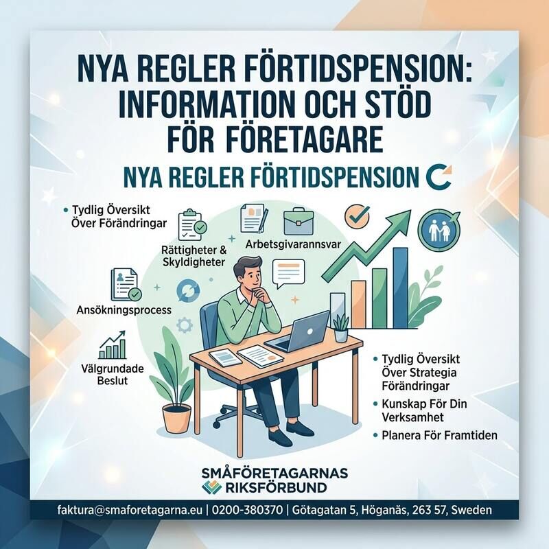 Stockholm, Business, Nya Regler Förtidspension &ndash; Information Och Stöd För Företagare