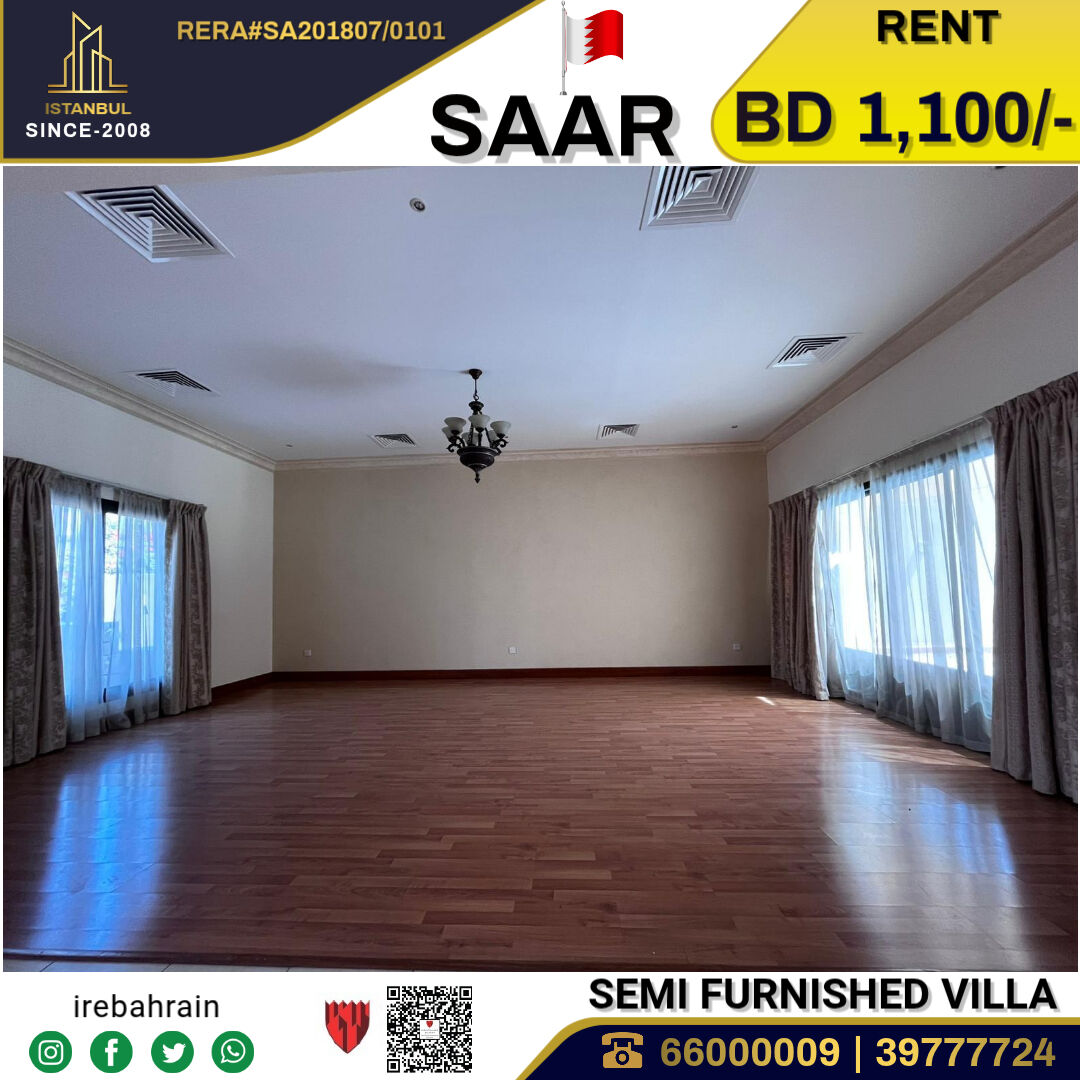 Saar, Villas, BHD 1100,  Semi Furnished Luxury Villa For Rent In Saar