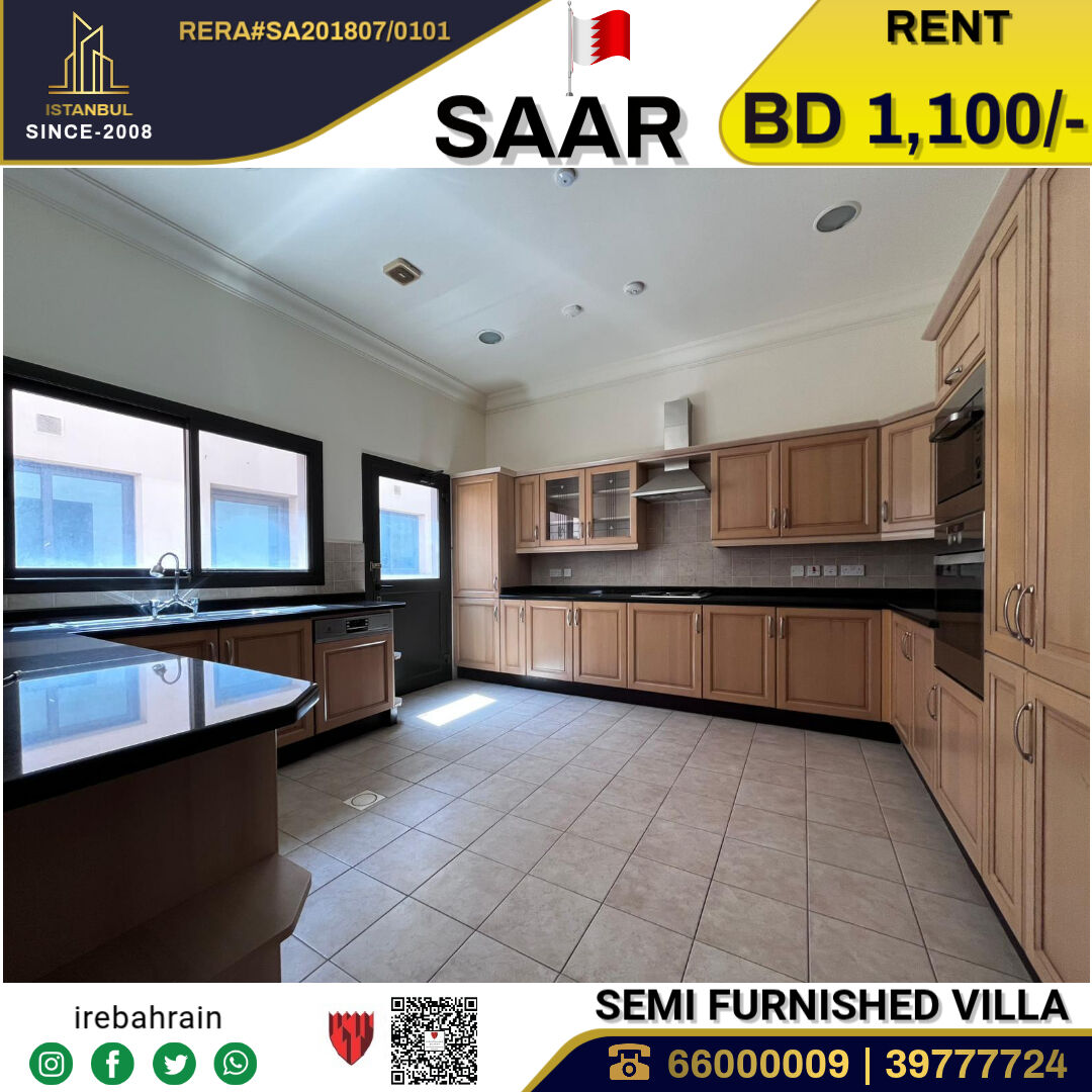 Saar, Villas, BHD 1100,  Semi Furnished Luxury Villa For Rent In Saar