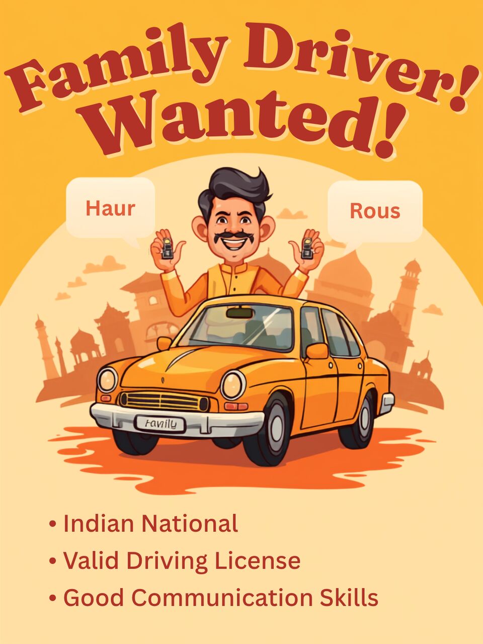 Al Rahmaniyah, Jobs, House Family Driver