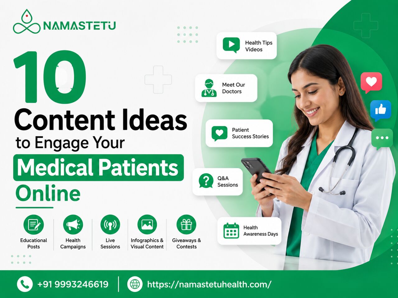 Indore, Marketing, 10 Effective Content Strategies To Keep Medical Patients Engaged Online