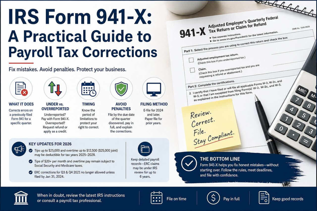 New York, Education, Payroll Tax Corrections Webinar &ndash; Master IRS Form 941-X Filing