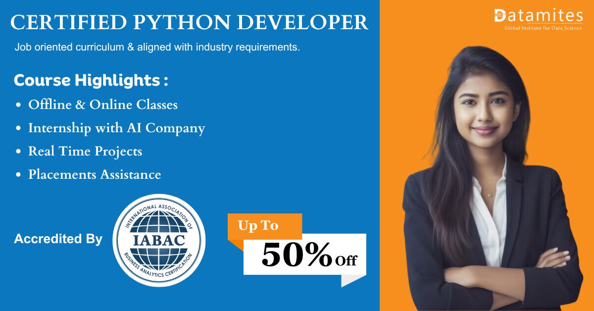 Faridabad, Education, DataMites Python Courses In Faridabad