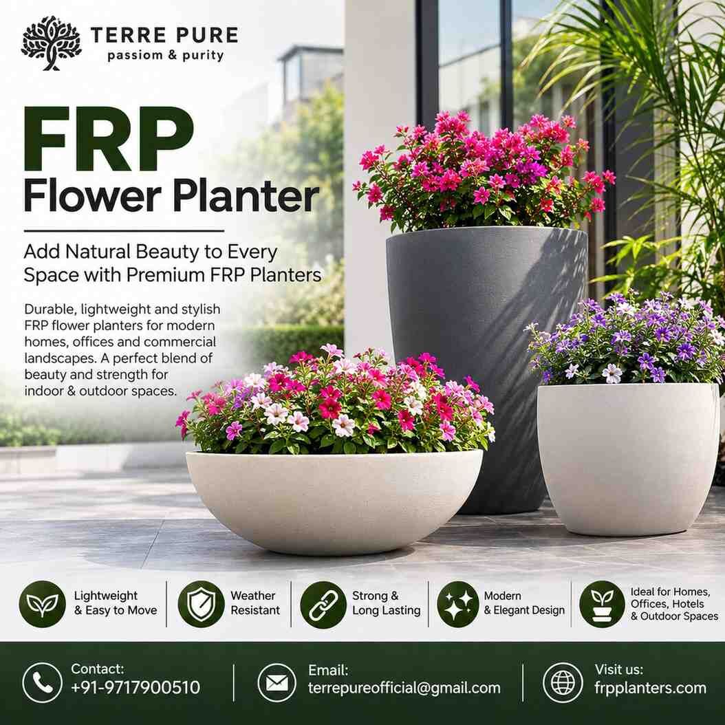 Greater Noida, Farm & Garden, Buy High-Quality FRP Flower Planter For Indoor & Outdoor Spaces