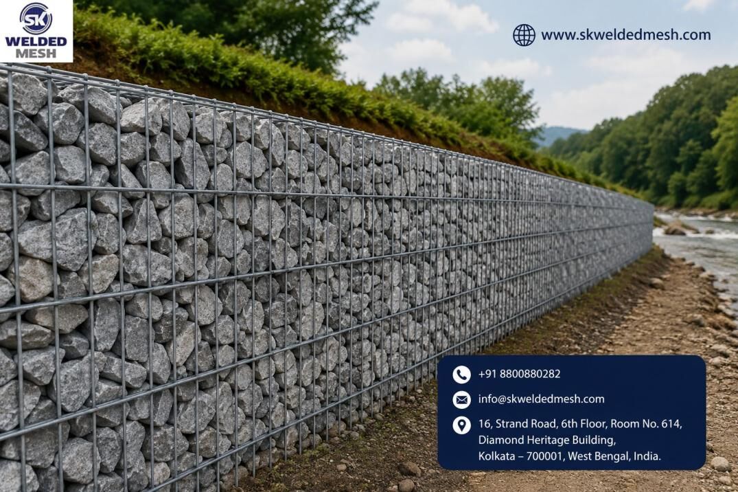 Kolkata, Materials, Gabion Mesh Manufacturer For Erosion Control And Retaining Walls