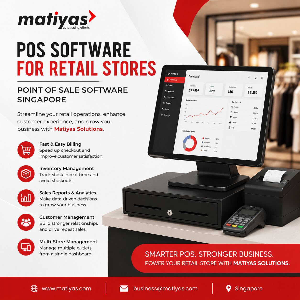 Singapore, Software, SGD 1,  POS Software For Retail Stores | Point Of Sale Software Singapore &ndash; Matiyas Solutions