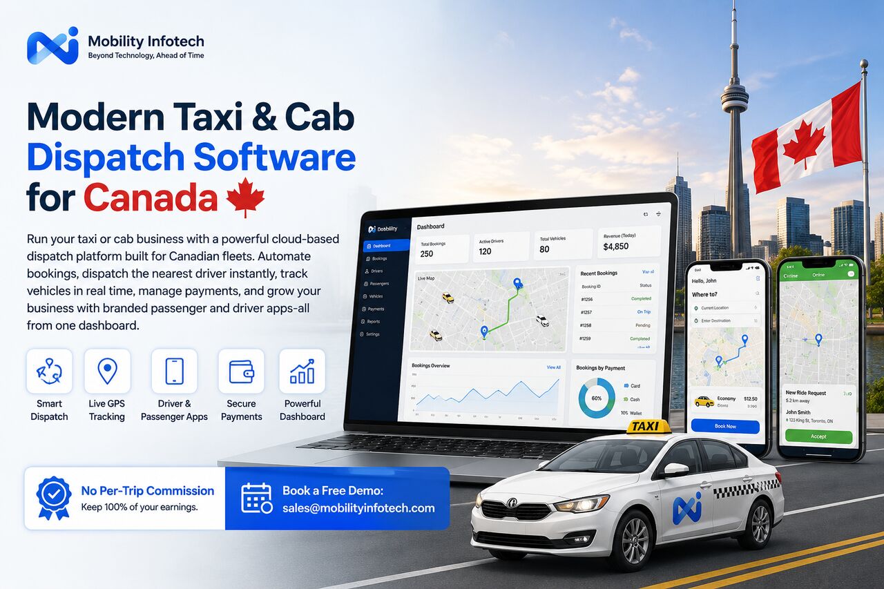 Toronto, Software, CAD 50000,  Modern Taxi & Cab Dispatch Software For Canada