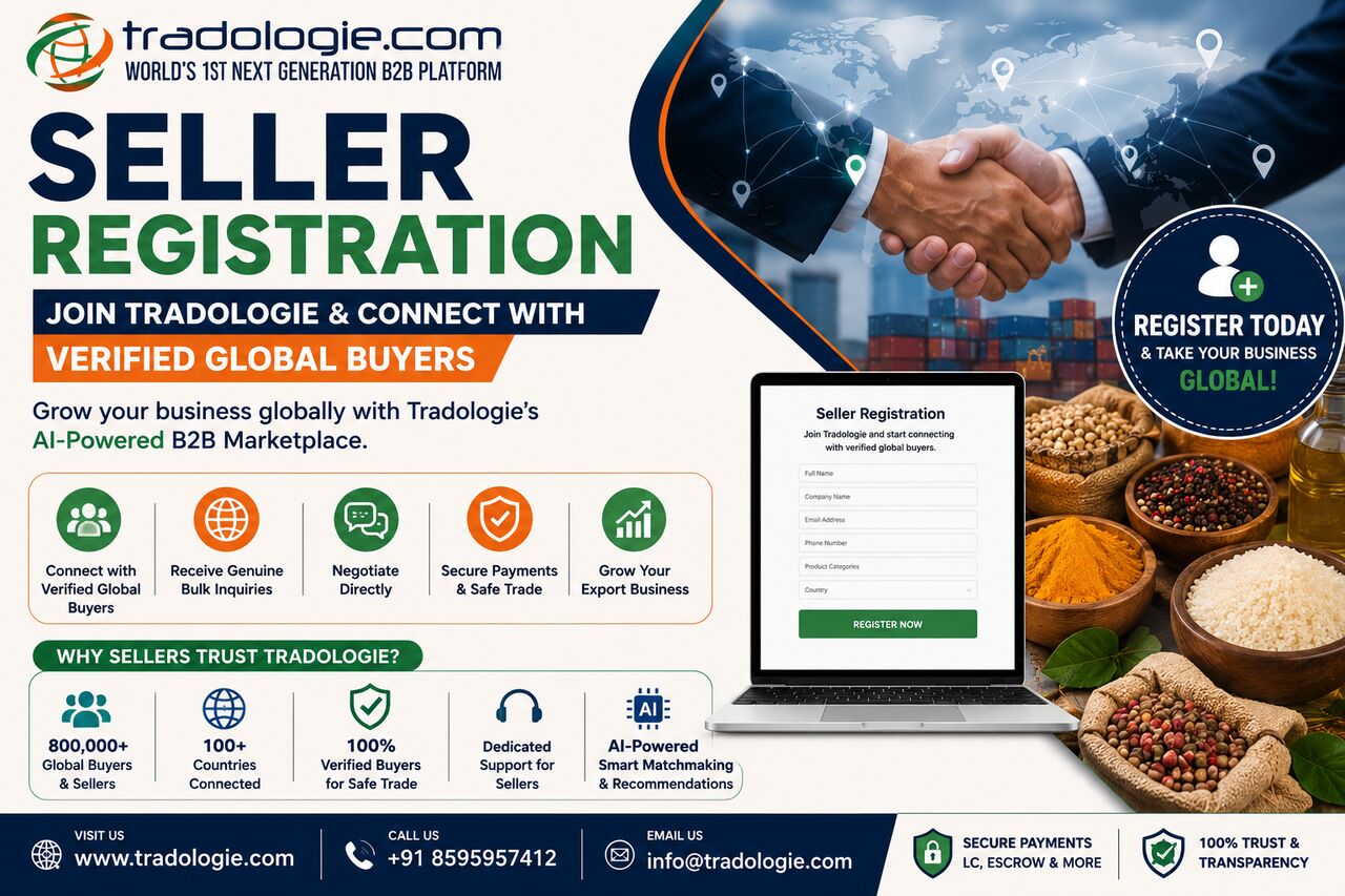 Lucknow, Food, INR 2,  Seller Registration | Join Tradologie & Connect With Verified Global Buyers