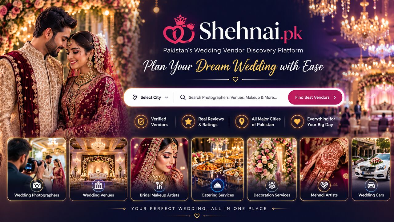Karachi, Event Planning, Wedding Planning Pakistan | Book Vendors &mdash; Shehnai.pk