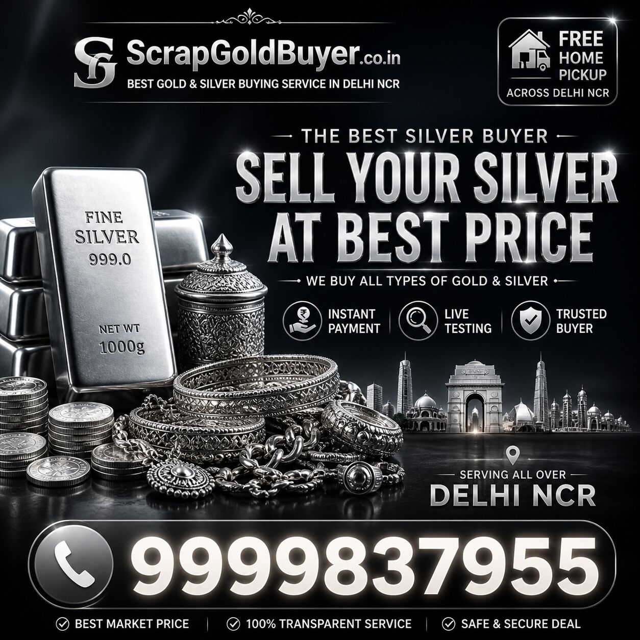 Laxmi Nagar, Items Wanted, Looking To Sell Old Silver In Laxmi Nagar Today?