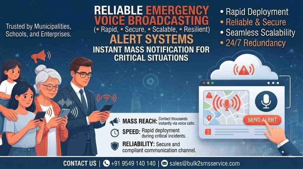 Mumbai, Marketing, Reliable Emergency Voice Broadcasting Service System