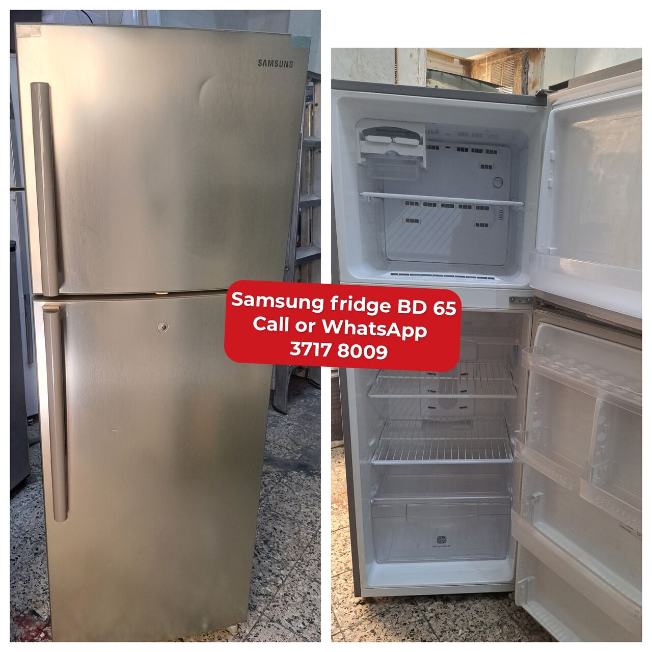 Manama, Air Conditioners, BHD 65,  🌎🌐Samsung Fridge In Good Condition For Sale With Delivery And Fixing
