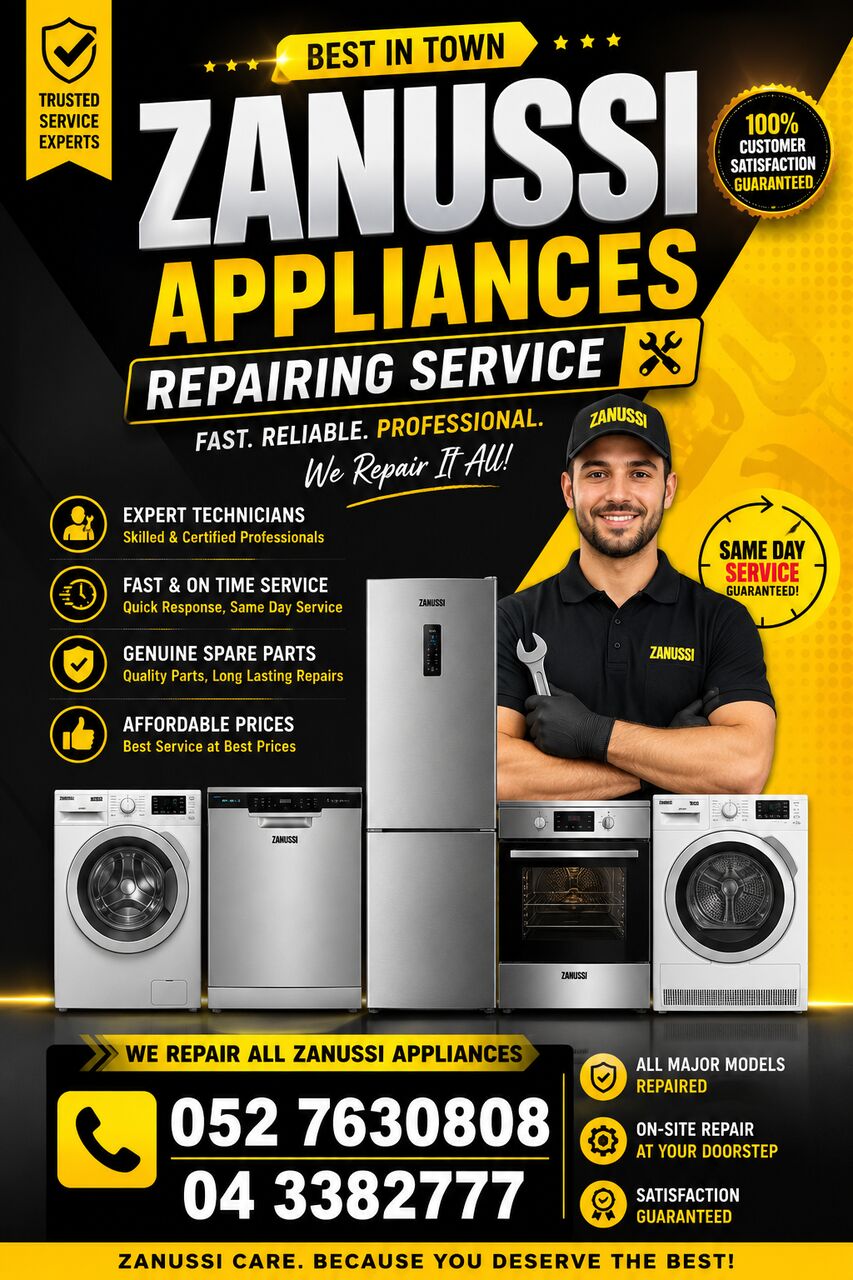 Dubai, Appliance Repair, Zanussi Cheapest Appliances Repairing Service Dubai