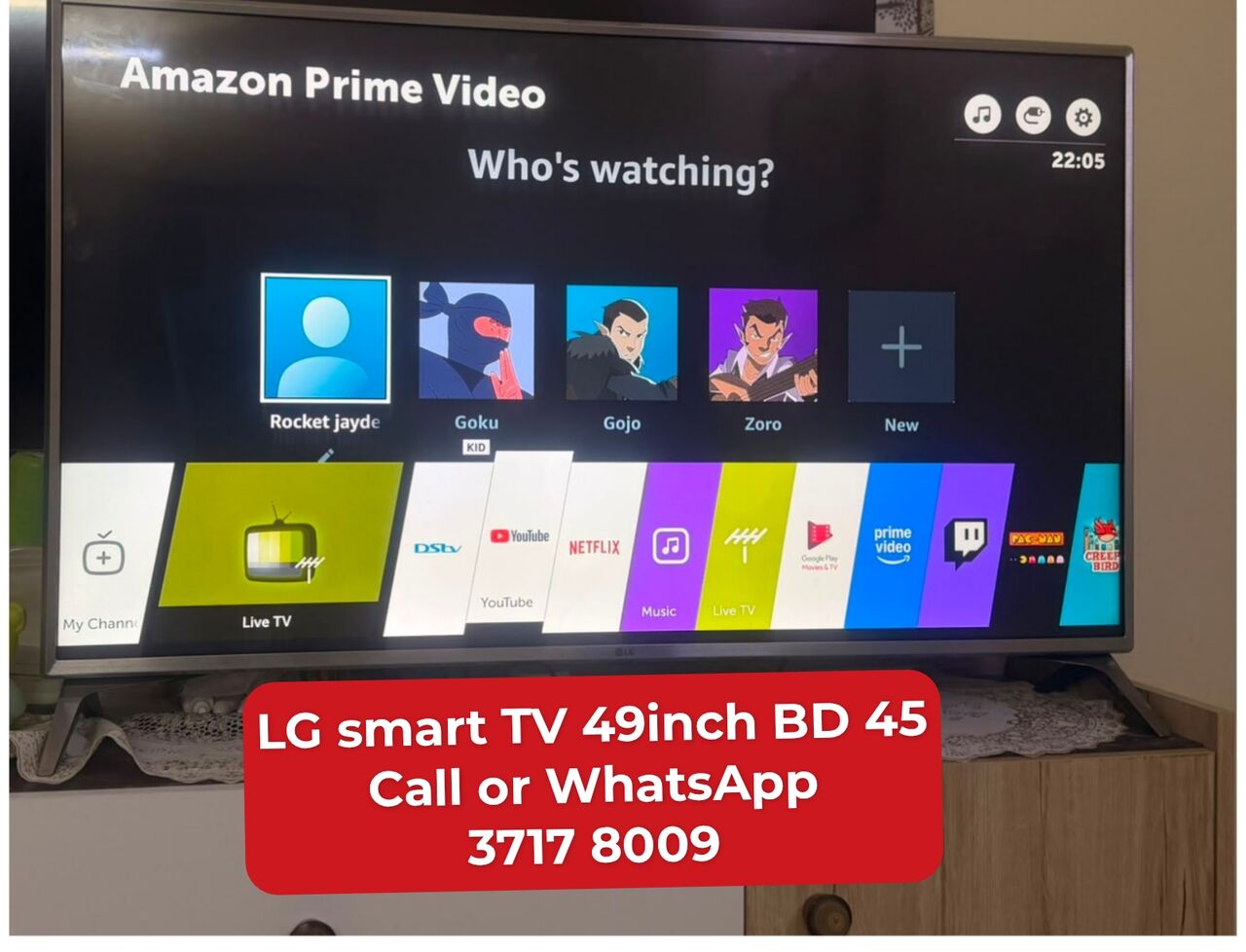Manama, Air Conditioners, BHD 45,  🌎🌐LG Smart TV 49inch In Good Condition For Sale