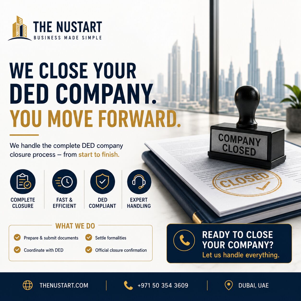Dubai, Business, DED Company Closure Services In Dubai