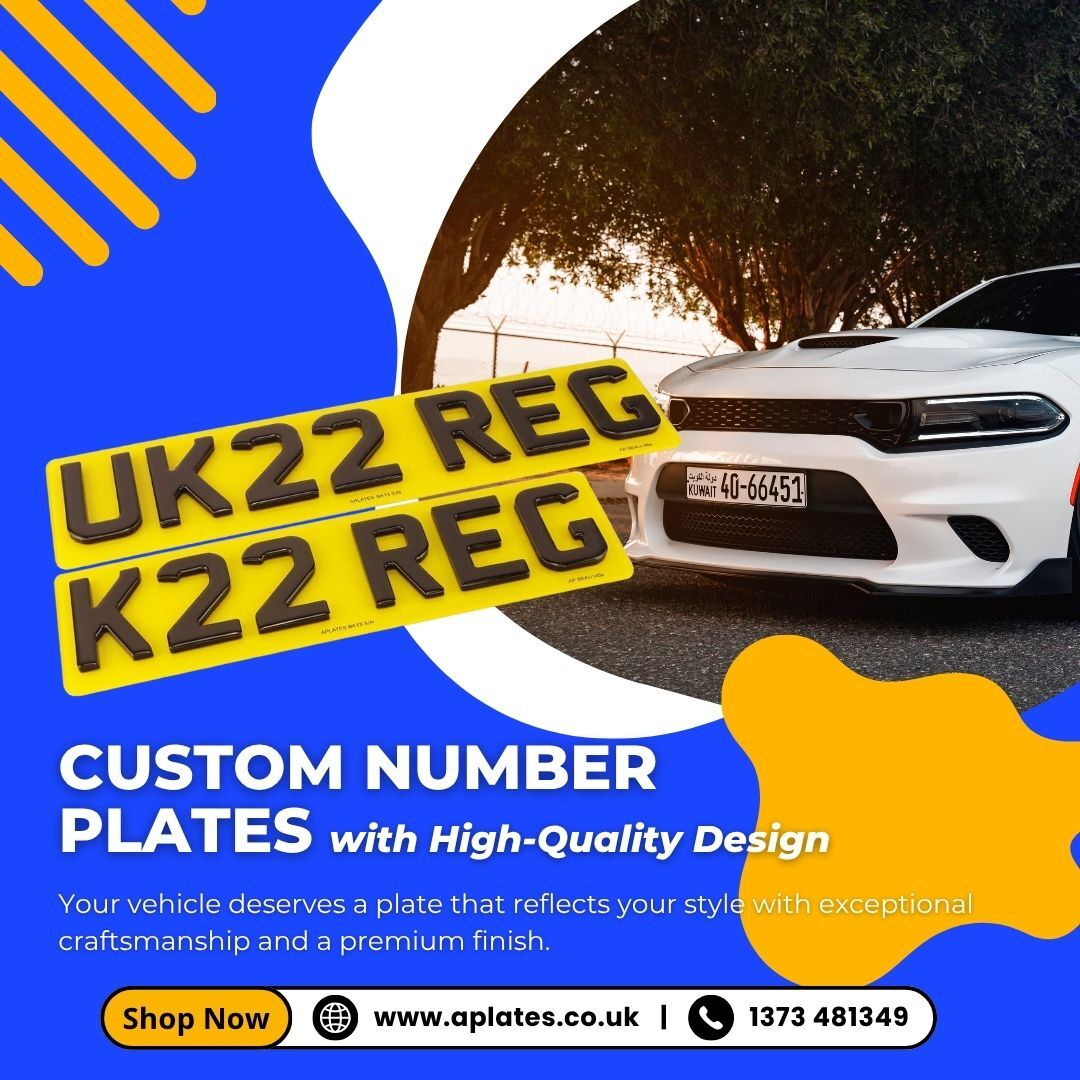 London, Auto Parts, High-Quality Design Custom Number Plates Online