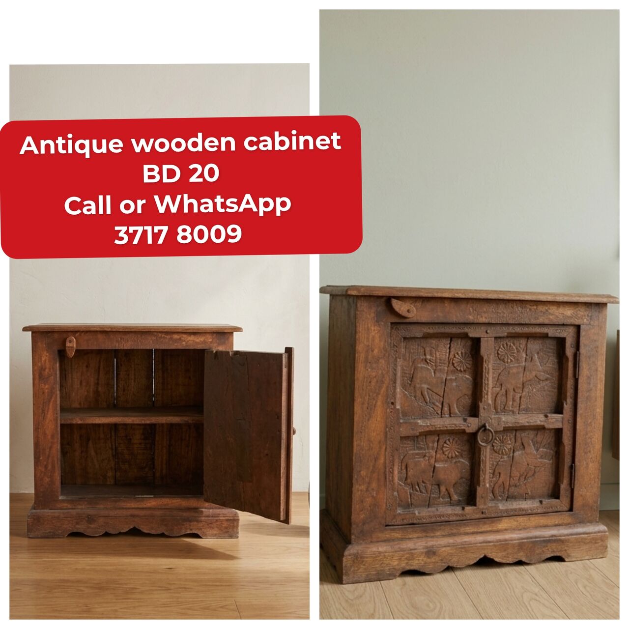 Manama, Furniture, BHD 20,  🌐🌍Antique Cabinet In Good Condition For Sale With Delivery