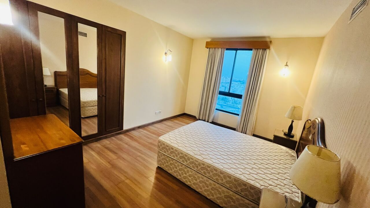 Sanabis, Apartments, Flats, Houses & Villas, BHD 550/month,  Furnished,  3 BR,  Apartment For Rent In Sanabis | Balcony | Pool & Gym