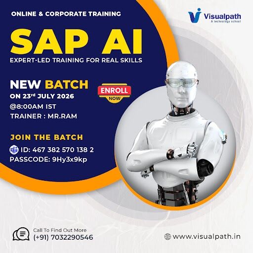 Hyderabad, Lessons Offered, Join The SAP AI Online Training New Batch On July 23