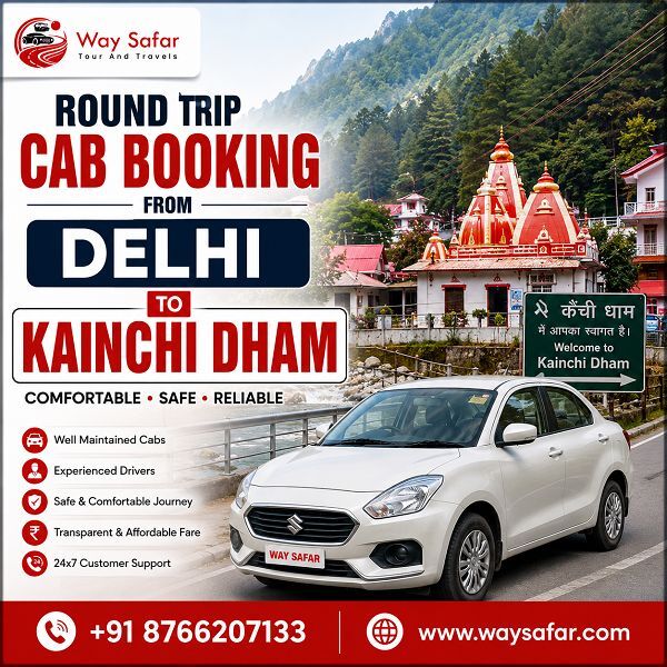 Noida, Travel, Round Trip Cab Booking Delhi To Kainchi Dham | Comfort Ride
