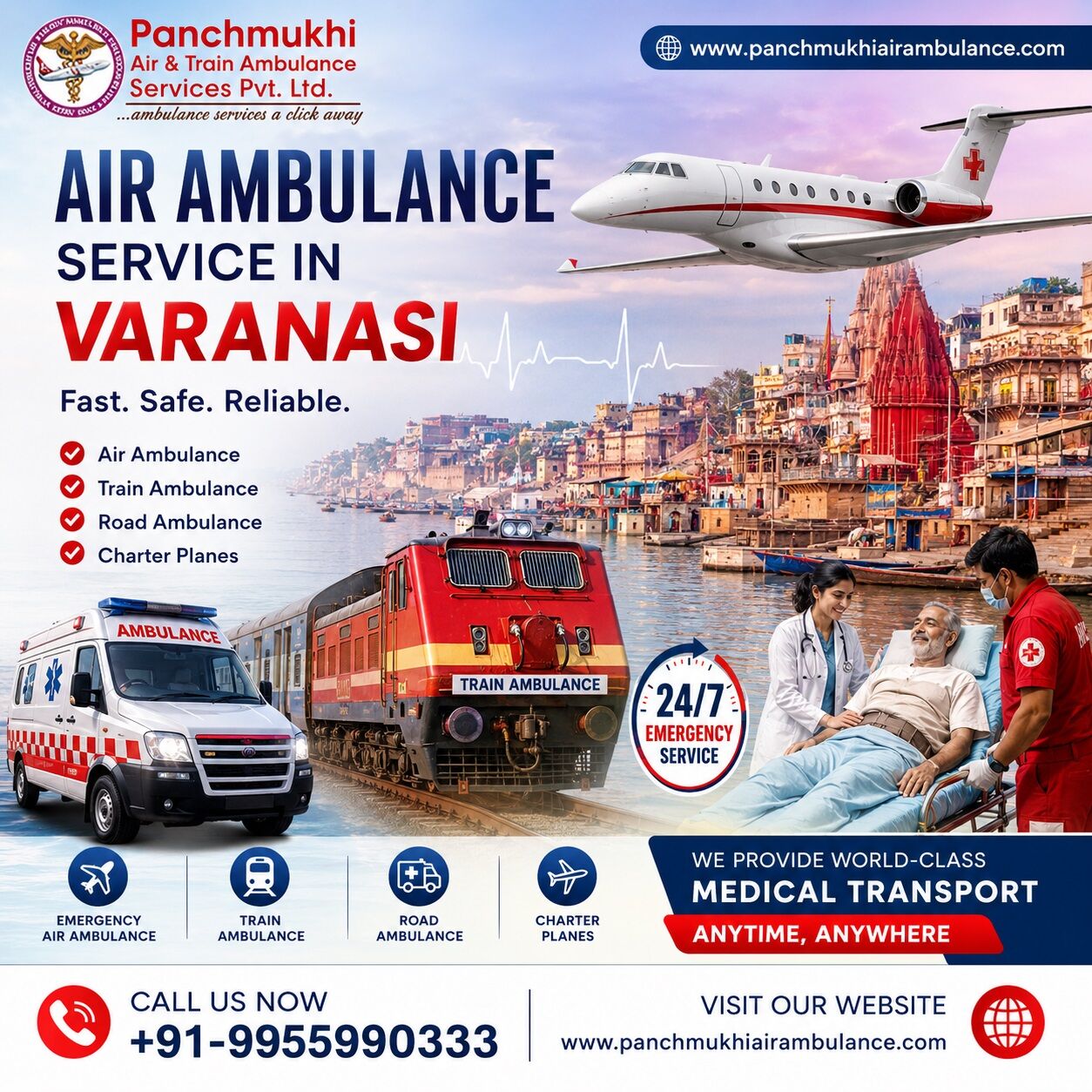 Mumbai, Health, Choose Panchmukhi Air Ambulance Service In Varanasi For Medical Transfer