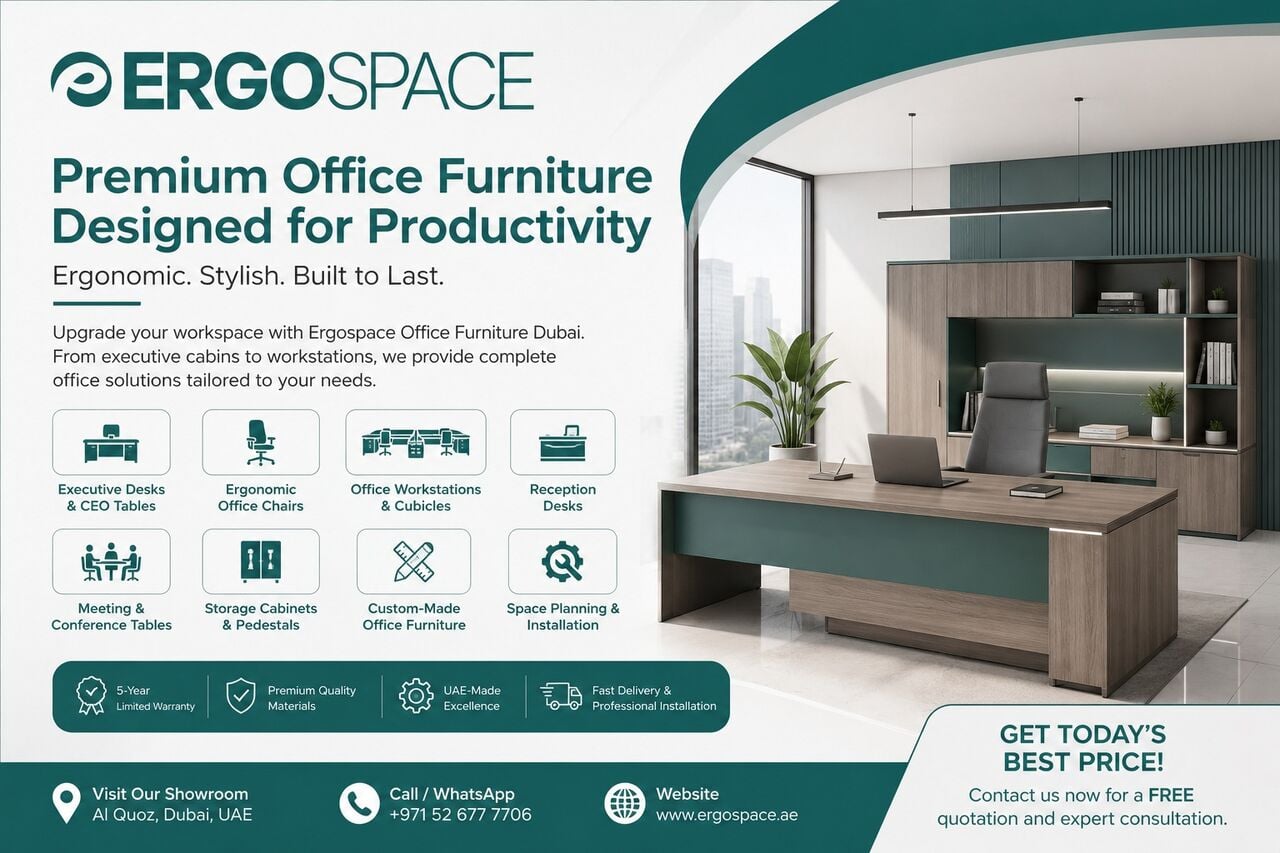 Dubai, Furniture, AED 5000,  Ergospace Office Furniture Dubai | Get Today