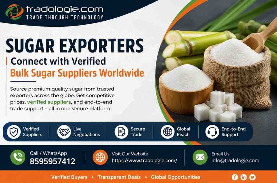 Lucknow, Food, INR 45,  Sugar Exporters | Connect With Verified Bulk Sugar Suppliers Worldwide