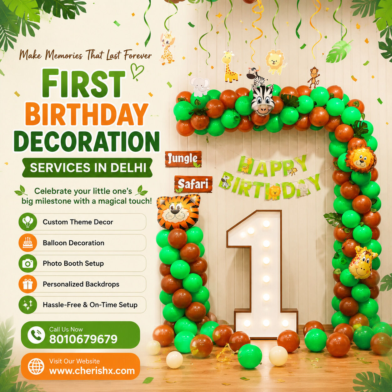 New Delhi, Event Planning, Best First Birthday Decoration In Delhi For Memorable Celebrations