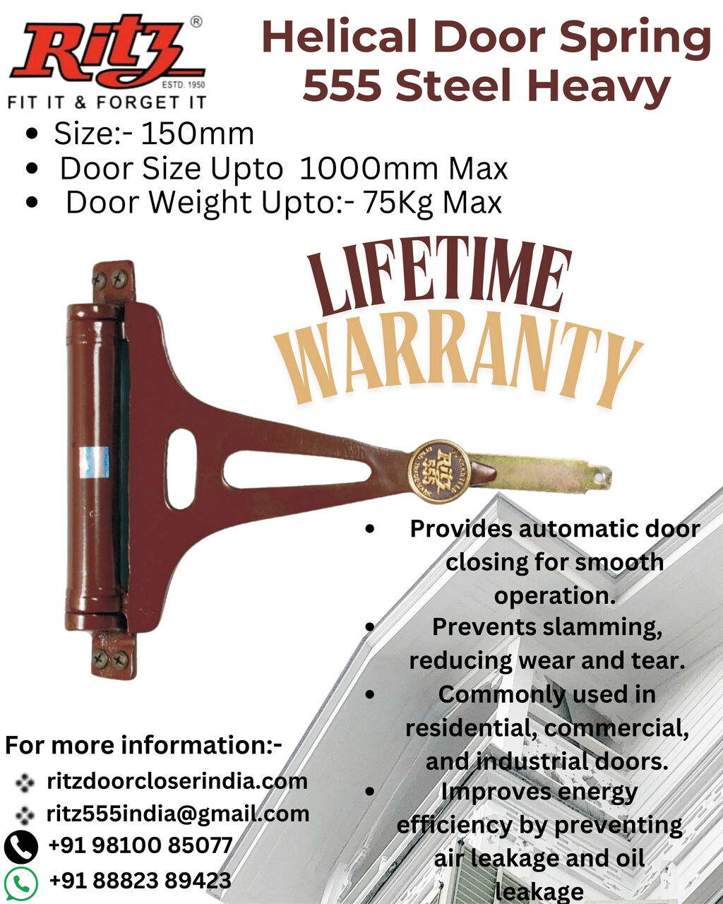 Mumbai, Heavy Equipment, The 555 Helical Door Closer
