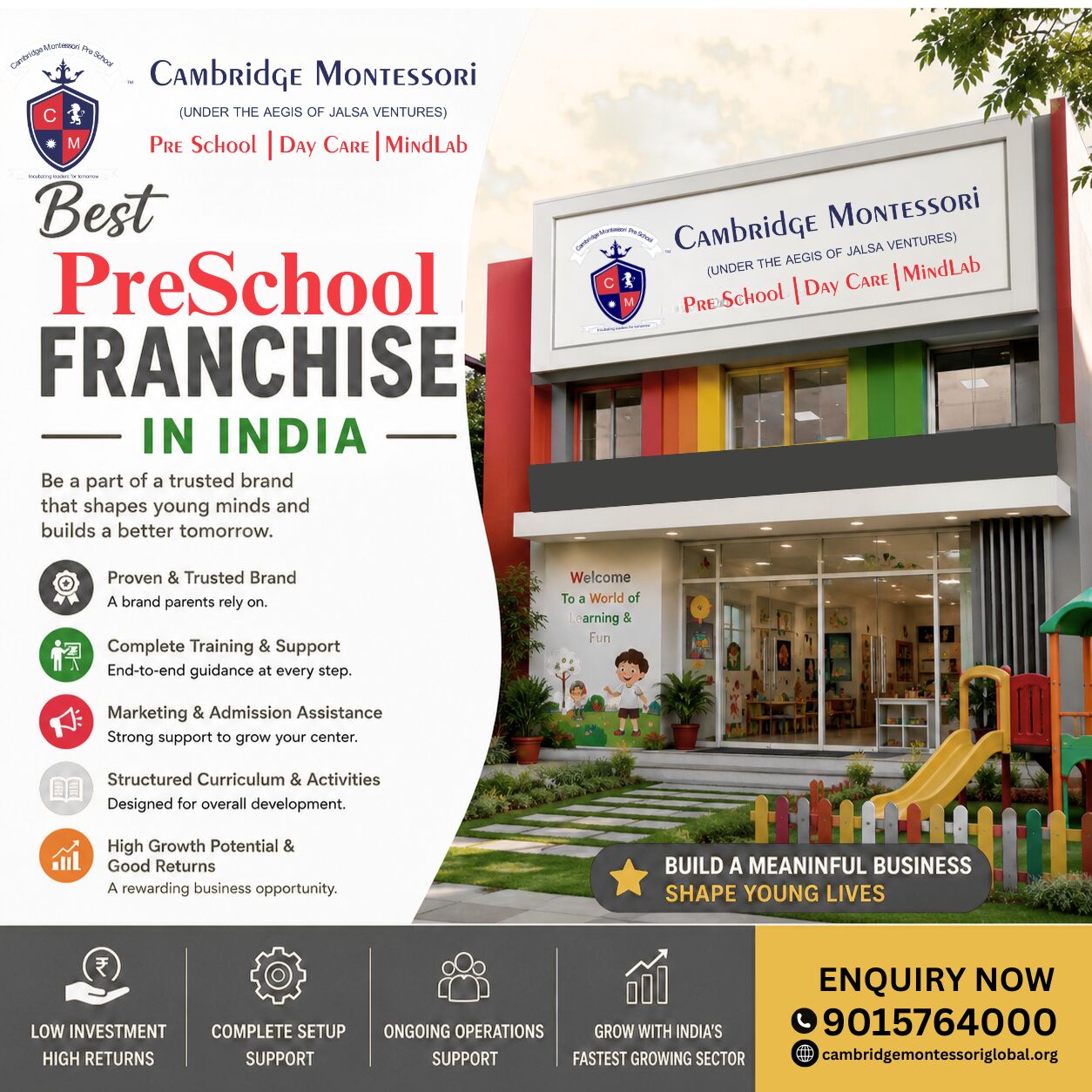 Ranchi, Education, Best Preschool Franchise In India | Cambridge Montessori
