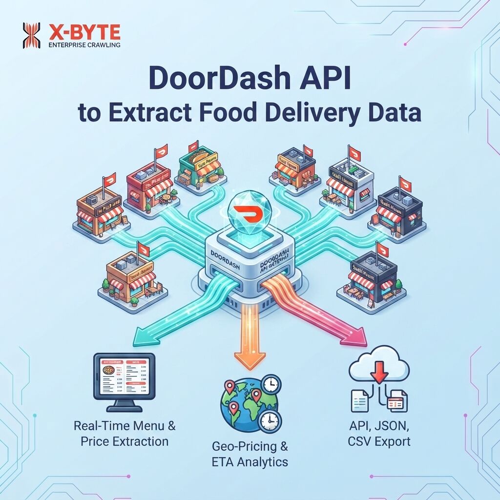 Tbilisi, Software Development, DoorDash API To Extract Food Delivery Data
