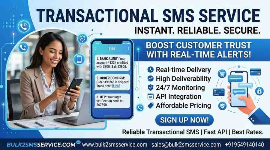 Gurugram, Business, Transactional SMS Platform For Banking, Healthcare & E-commerce