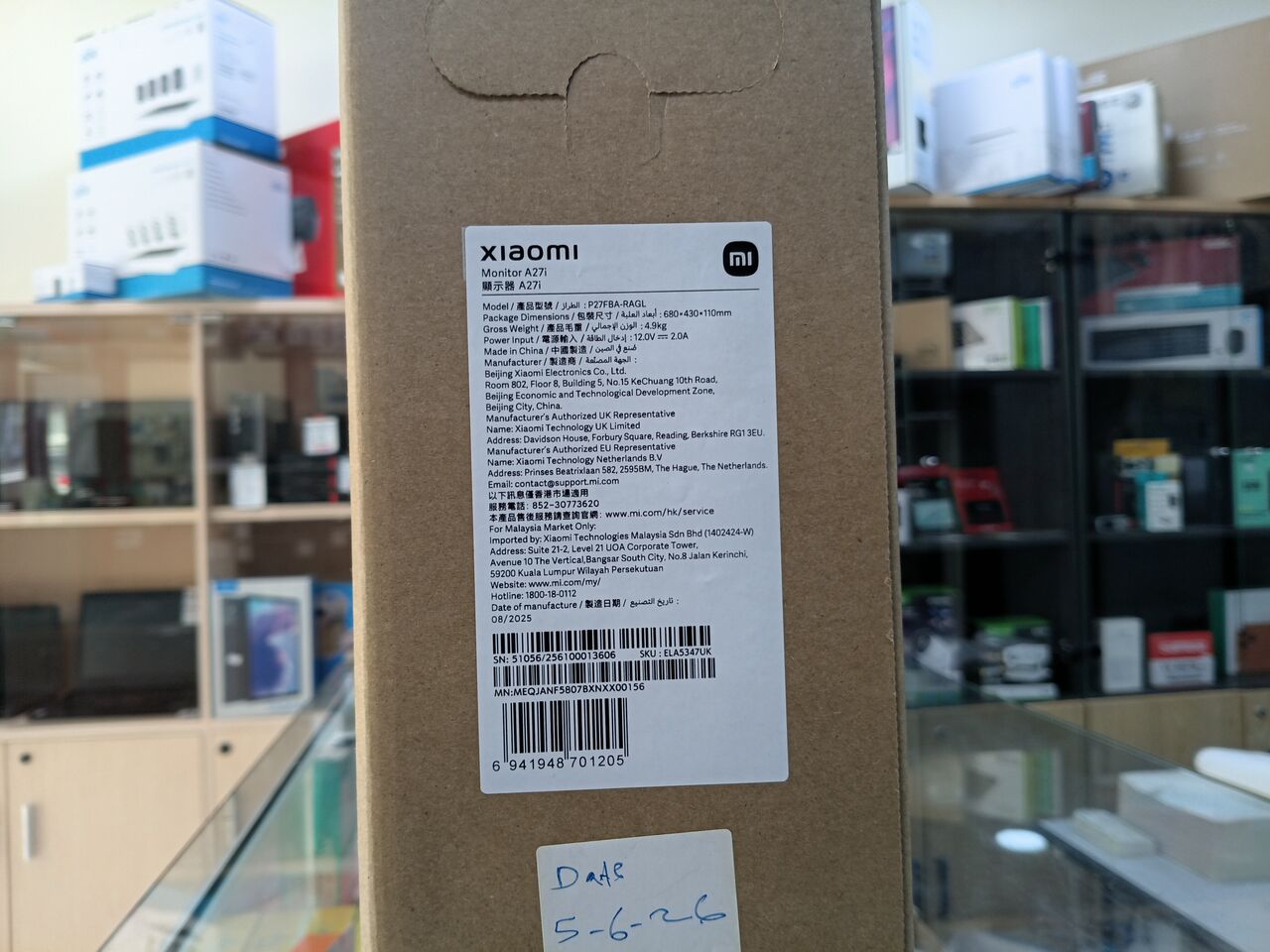 Riffa, Computers, BHD 53,  XIAOMI Monitor A27i 27" Full HD IPS 100Hz Gaming Monitor | Brand New | BD 53 Only