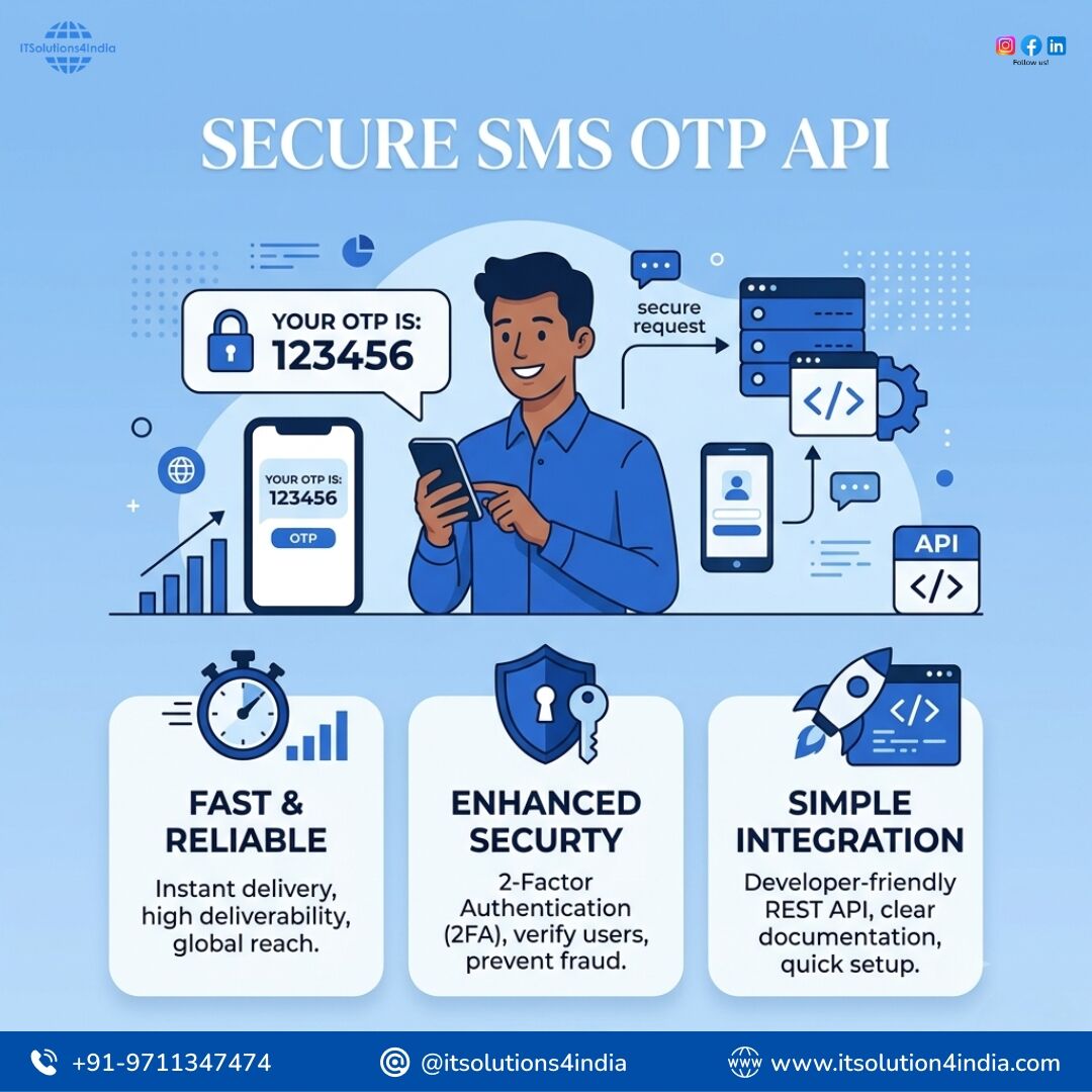 New Delhi, Business, SMS OTP API Service In Delhi &ndash; Fast And Secure OTP Verification