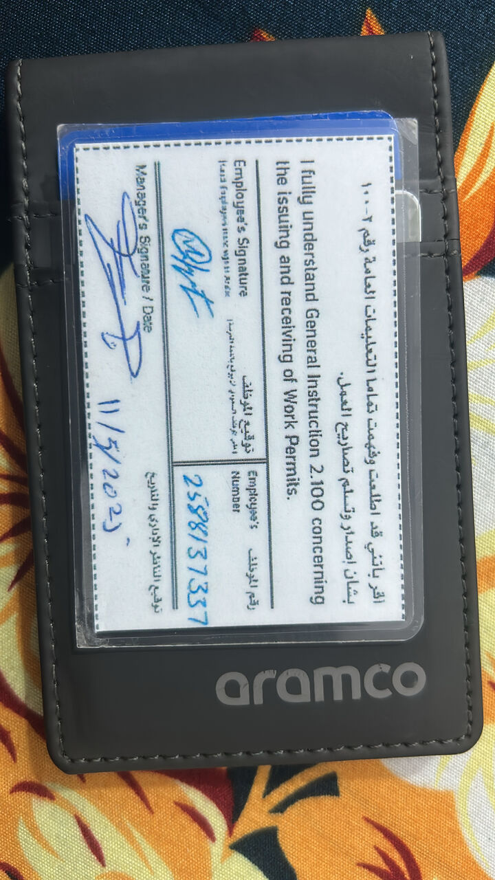 Dammam, Job Seekers, Aramco Approved (WPR) Work Permint Receiver