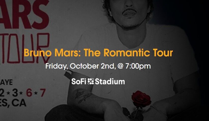 Los Angeles, Business, Bruno Mars Tickets