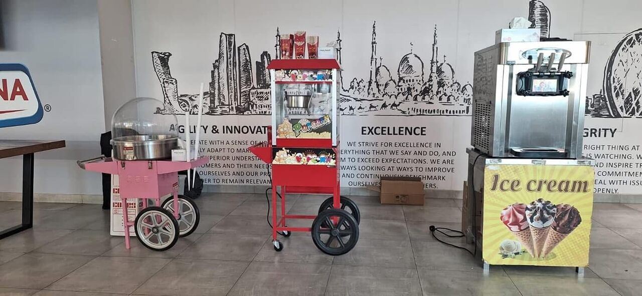 Ajman, Food, AED 1,  Popcorn & Cotton Candy Machine Rental | AJMAN