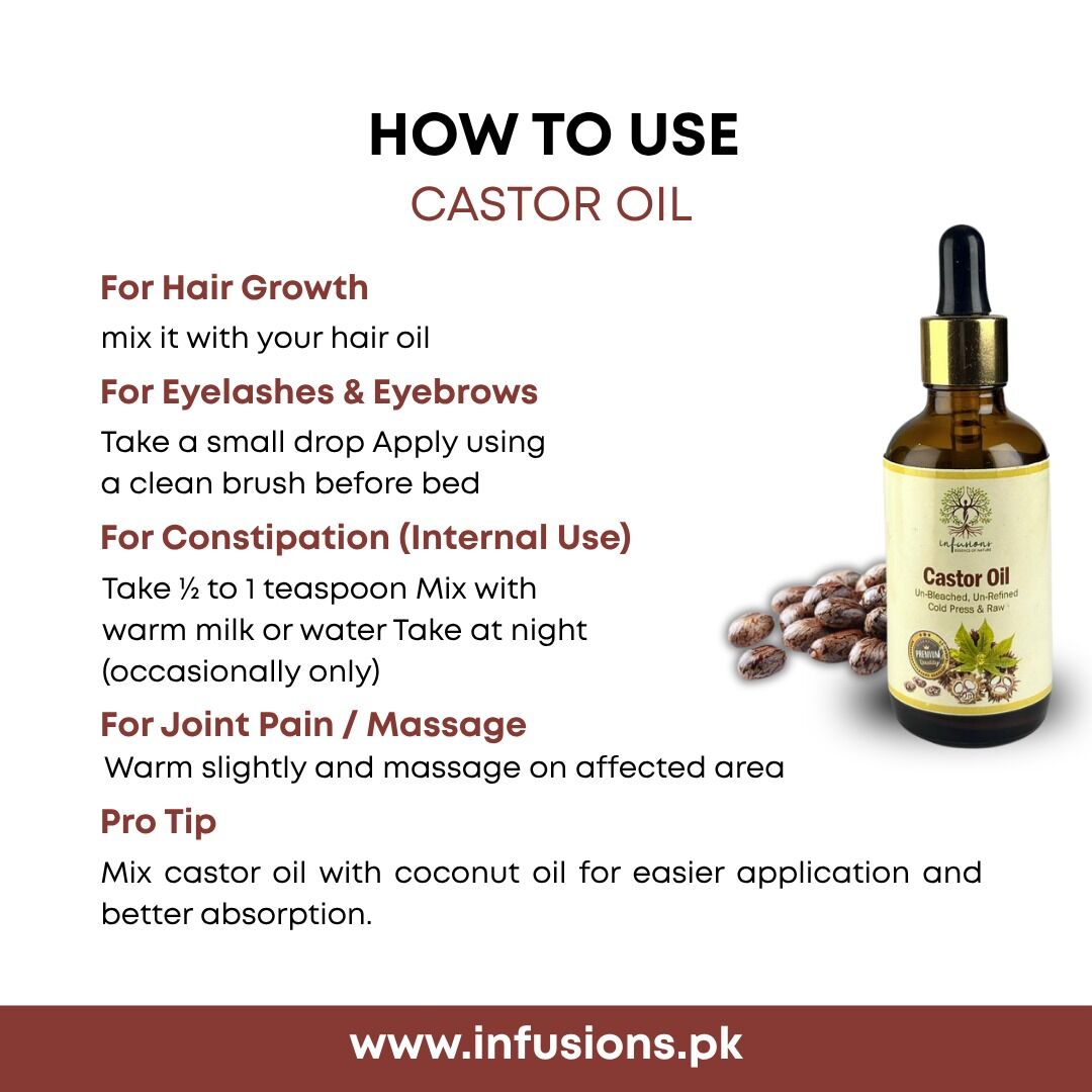 Islamabad, Health & Beauty Items, PKR 900,  Cold Pressed Castor Oil &ndash; Raw & Pure | Infusions