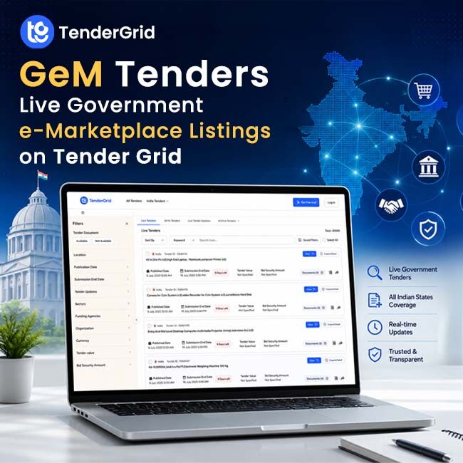 Jaipur, Business, GeM Tenders - Live Government E-Marketplace Listings On Tender Grid