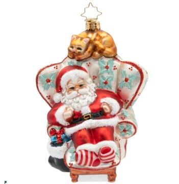 New York, Collectibles, USD 103,  Buy Beautiful Christopher Radko Santa Ornaments For Holiday Decoration