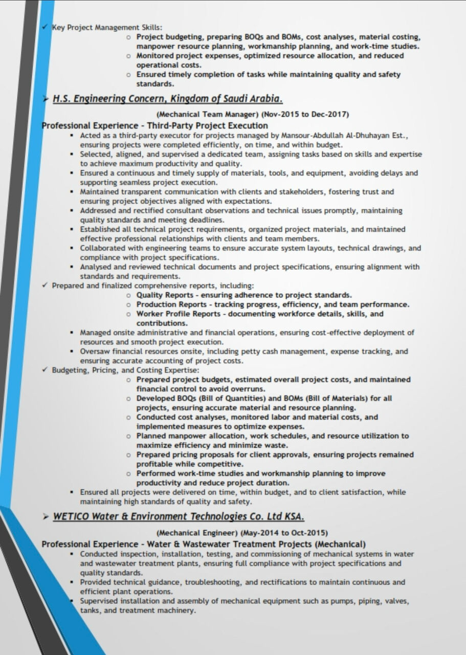 Riyadh, Job Seekers, Mechanical Engineer