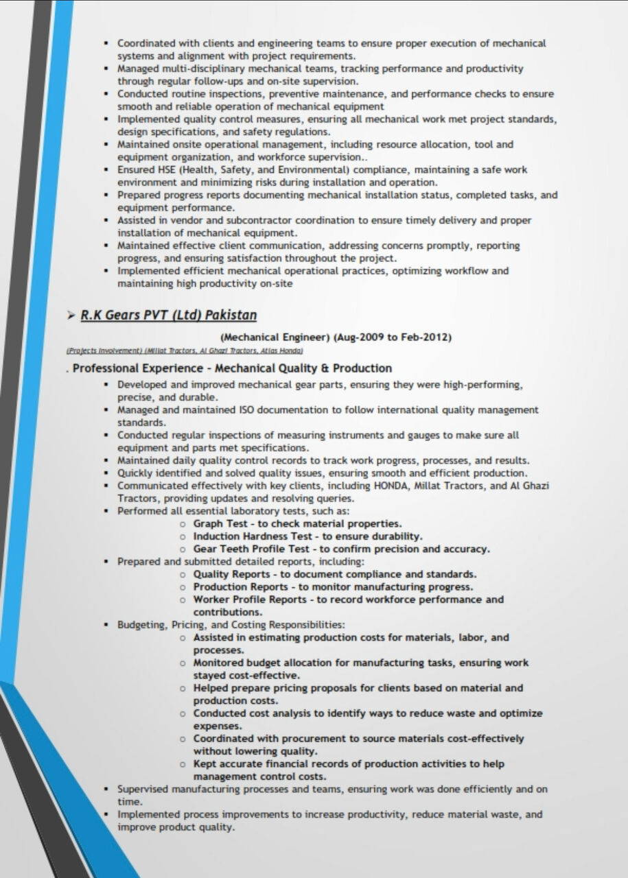 Riyadh, Job Seekers, Mechanical Engineer