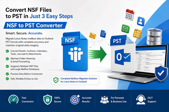 New York, Software, USD 69,  NSF To PST File Converter For Accurate Mailbox Conversion