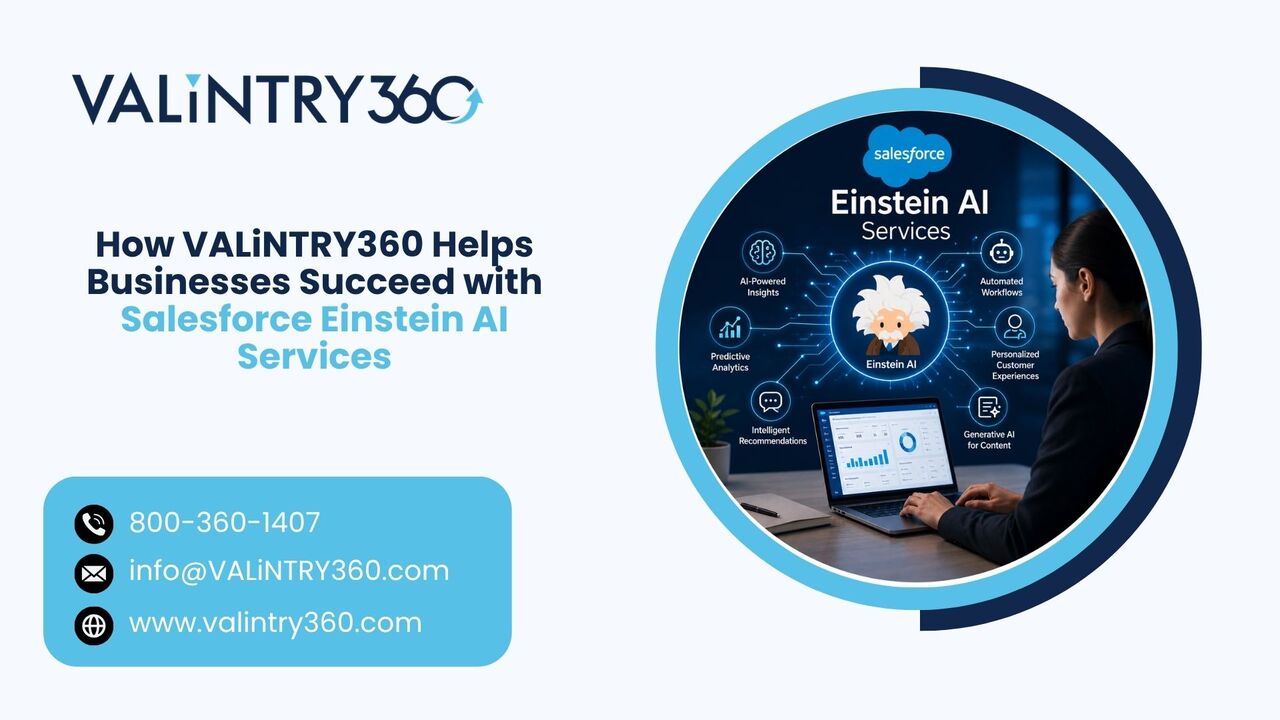 New York, Software Development, How VALiNTRY360 Helps Businesses Succeed With Salesforce Einstein AI Services