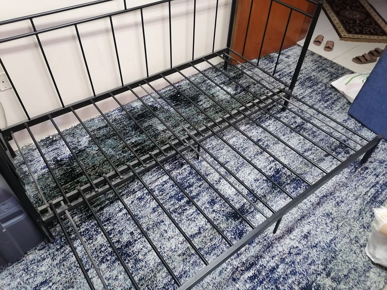Khobar, Furniture, SAR 350,  Iron Bed 2 In 1 With Single Mattress
