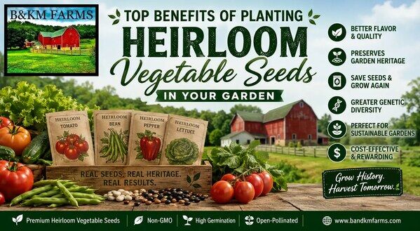 New York, Business, Top Benefits Of Planting Heirloom Vegetable Seeds In Your Garden &ndash; B&KM Farms